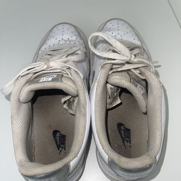 Women’s Nike Shoes 9.5 Court Vision Low Sneakers Iridescent White - Picture 6 of 12